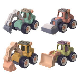 Children's Disassembly And Assembly Engineering Vehicle Excavator DIY Nut Assembly Excavator